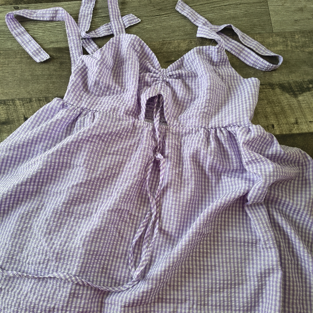 Lavender Gingham Dress Cute but Needs a Tiny Life Fix 🪡